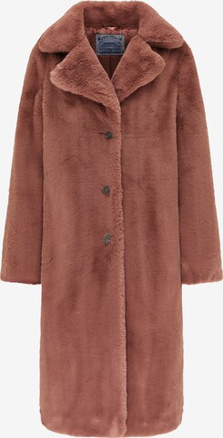 DreiMaster Vintage Between-Seasons Coat in Brown: front