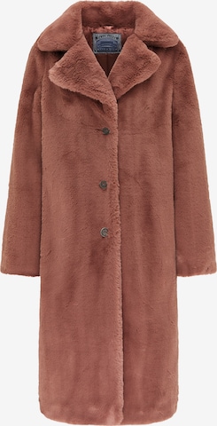 DreiMaster Vintage Between-Seasons Coat in Brown: front