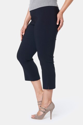 Ulla Popken Slimfit Broek in Blauw