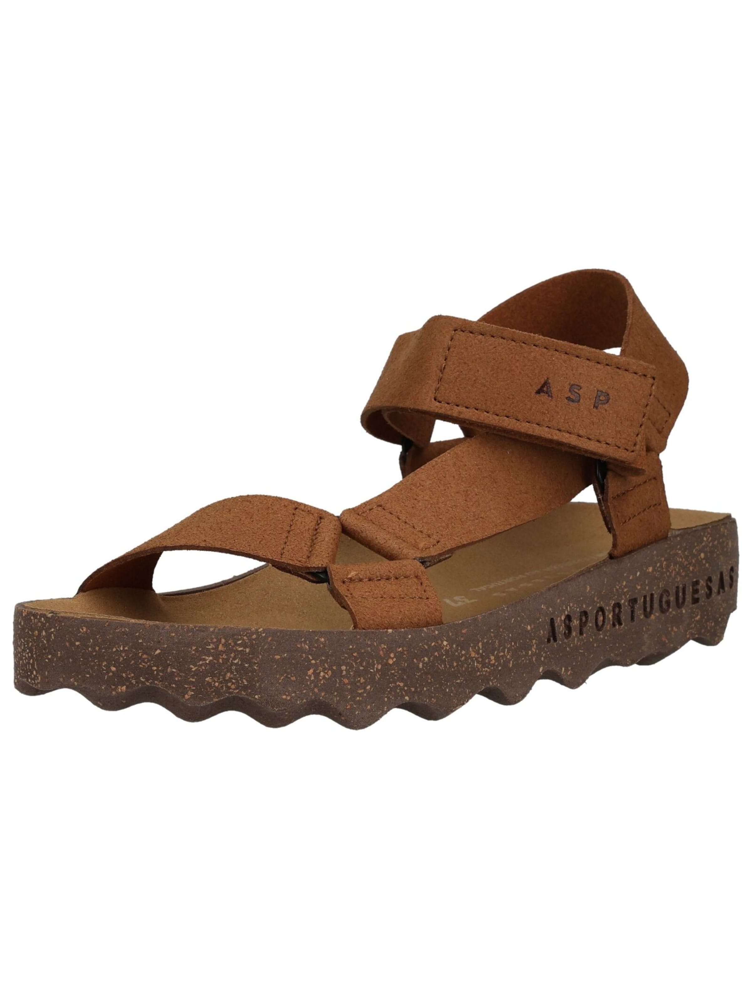 Asportuguesas Strap Sandals in Brown: front