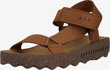 Sandales à lanières Asportuguesas en marron : devant