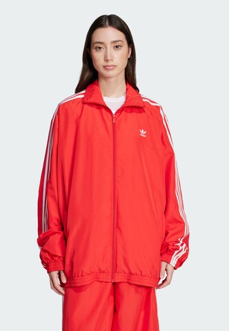 sarkans ADIDAS ORIGINALS Starpsezonu jaka 'Adilenium Season 3': no priekšpuses