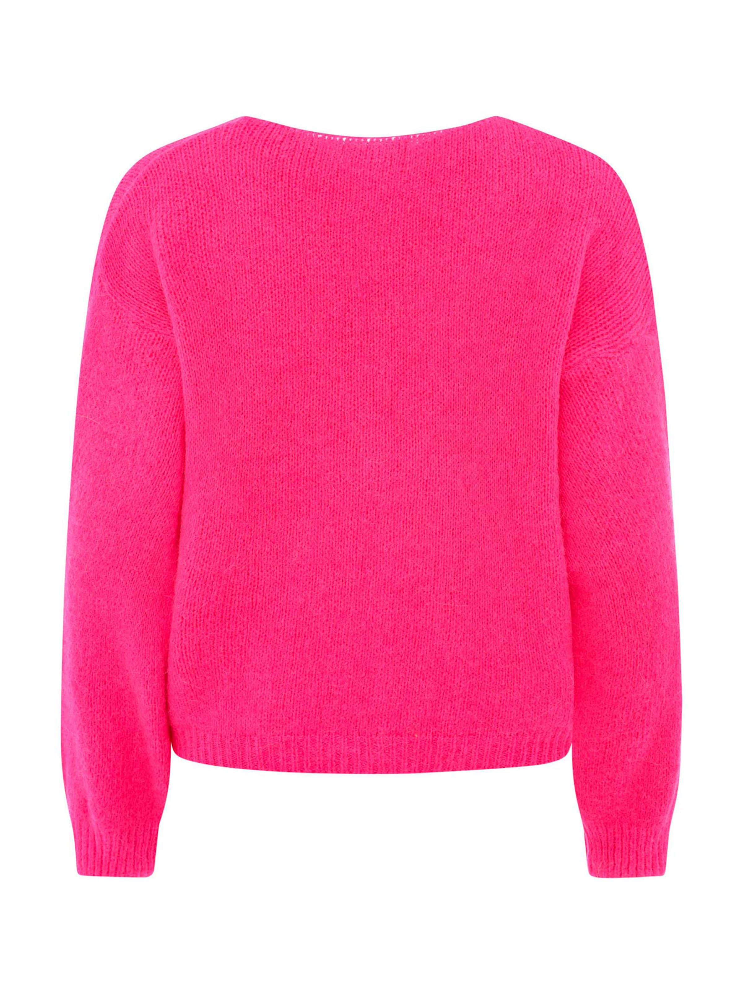 Geacă tricotată de la Zwillingsherz pe roz