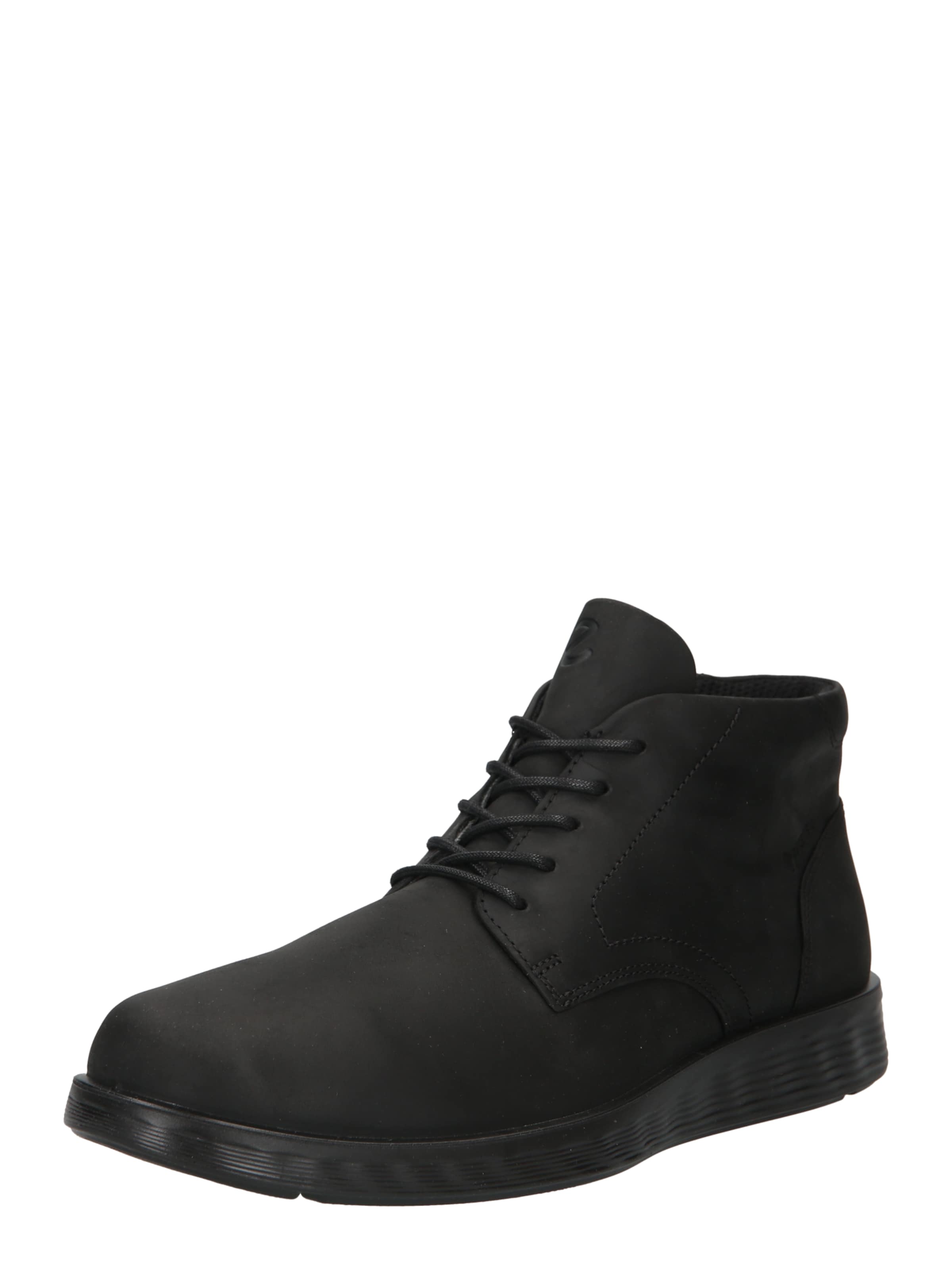 ECCO - Botas com atacadores 'Chukka' em preto: frente