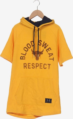 UNDER ARMOUR Sweatshirt & Zip-Up Hoodie in M in Yellow: front