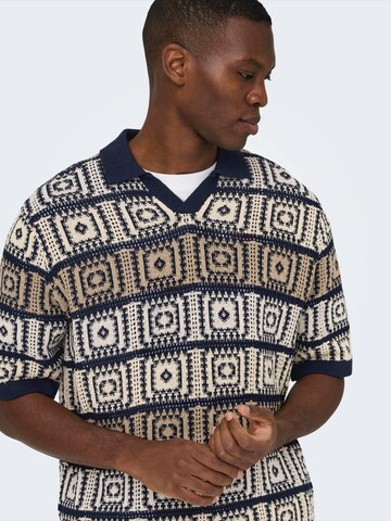 Only & Sons Sweater 'ONSBART' in Beige