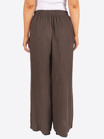 Wide Leg Pantalon 'Perla' Seasons of April en marron