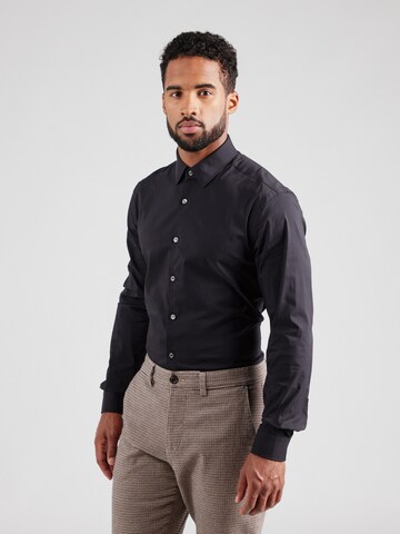 Tiger of Sweden Slim fit Button Up Shirt 'FILBRODIE' in Black: front