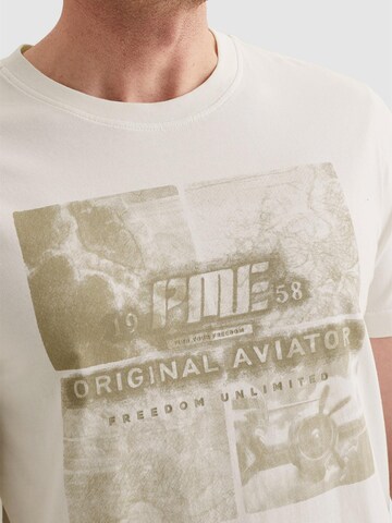 PME Legend T-shirt 'T-shirt with large artwork on the chest' i vit