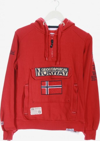 Geographical Norway Kapuzensweatshirt S in Rot: predná strana