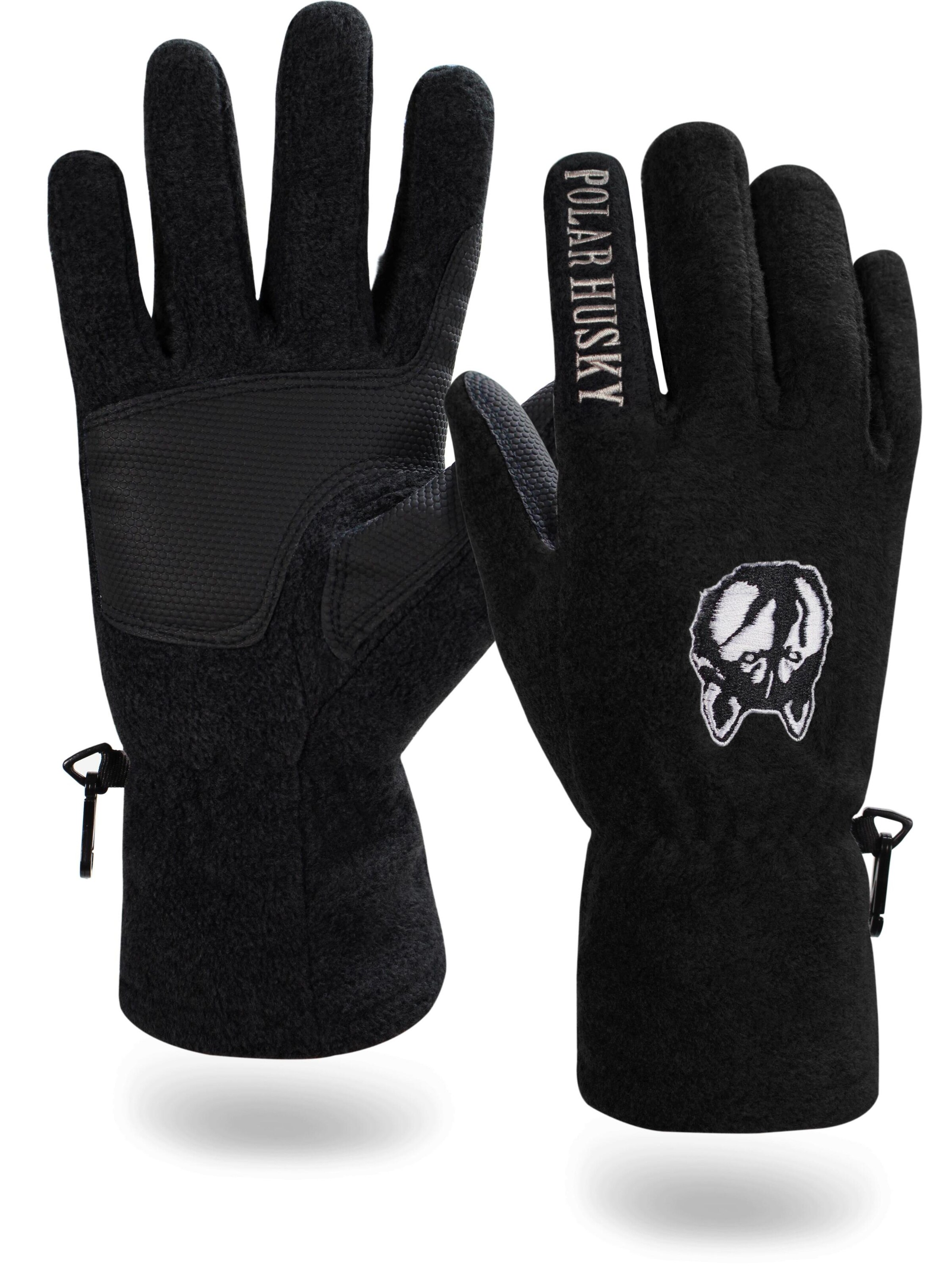 Gants de sport 'Lhotse' Polar Husky en noir : devant