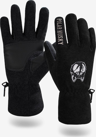 Gants de sport 'Lhotse' Polar Husky en noir : devant