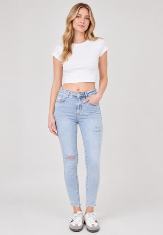 Elara Skinny Jeans in Blauw: voorkant