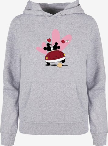 ABSOLUTE CULT Sweatshirt 'Mickey Mouse - Car' in Grijs: voorkant