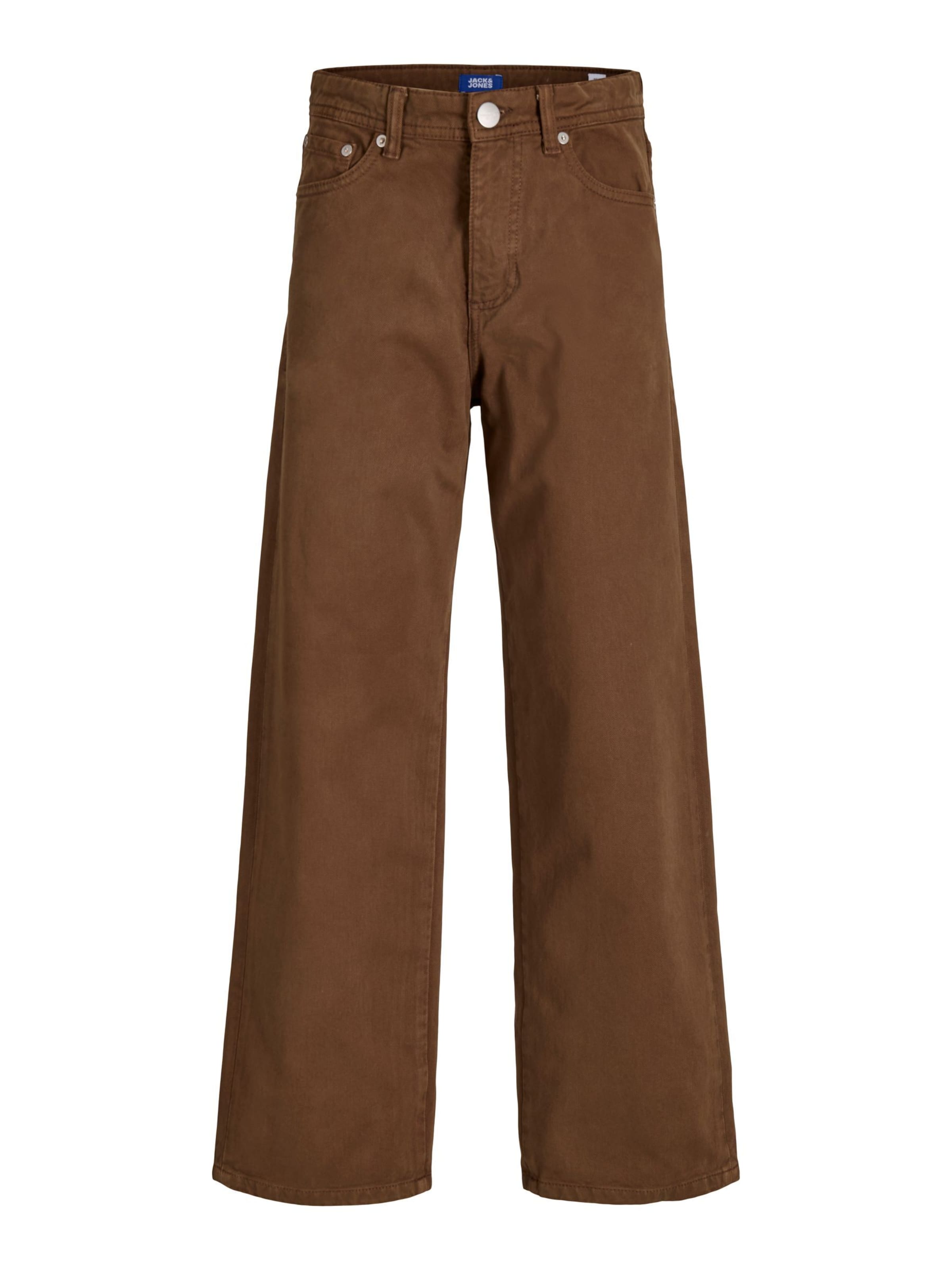 Pantalon Jack & Jones Junior en marron : devant
