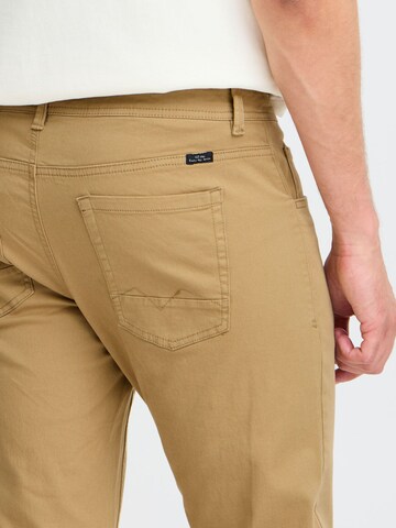 BLEND Slim fit Trousers 'RODNEY' in Beige