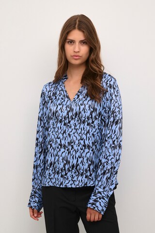 KAREN BY SIMONSEN Blouse 'Nikole' in Blauw: voorkant