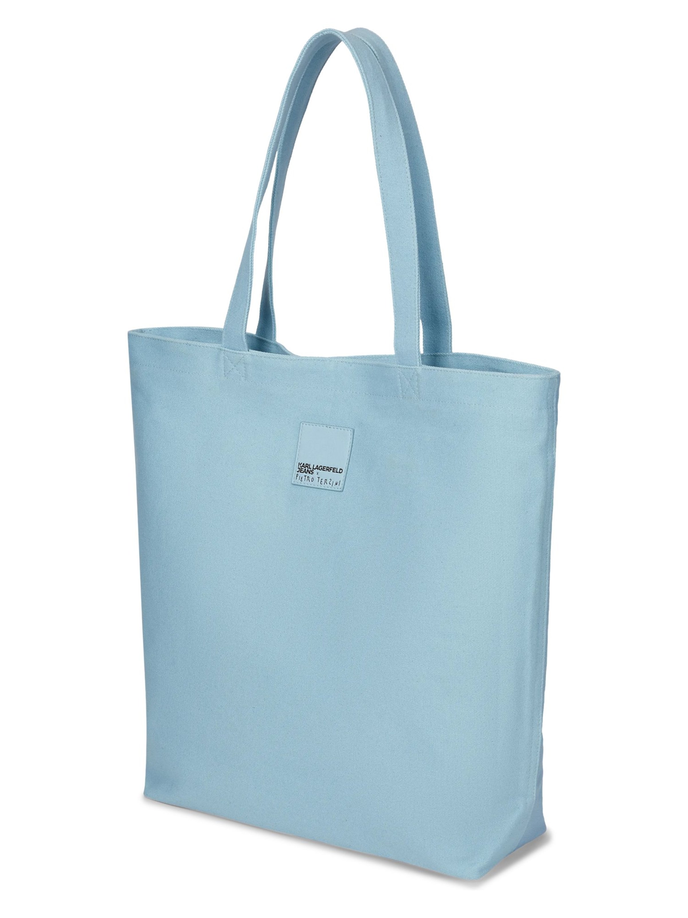 KARL LAGERFELD JEANS Shopper 'KLJ X Pietro Terzini' in Blauw