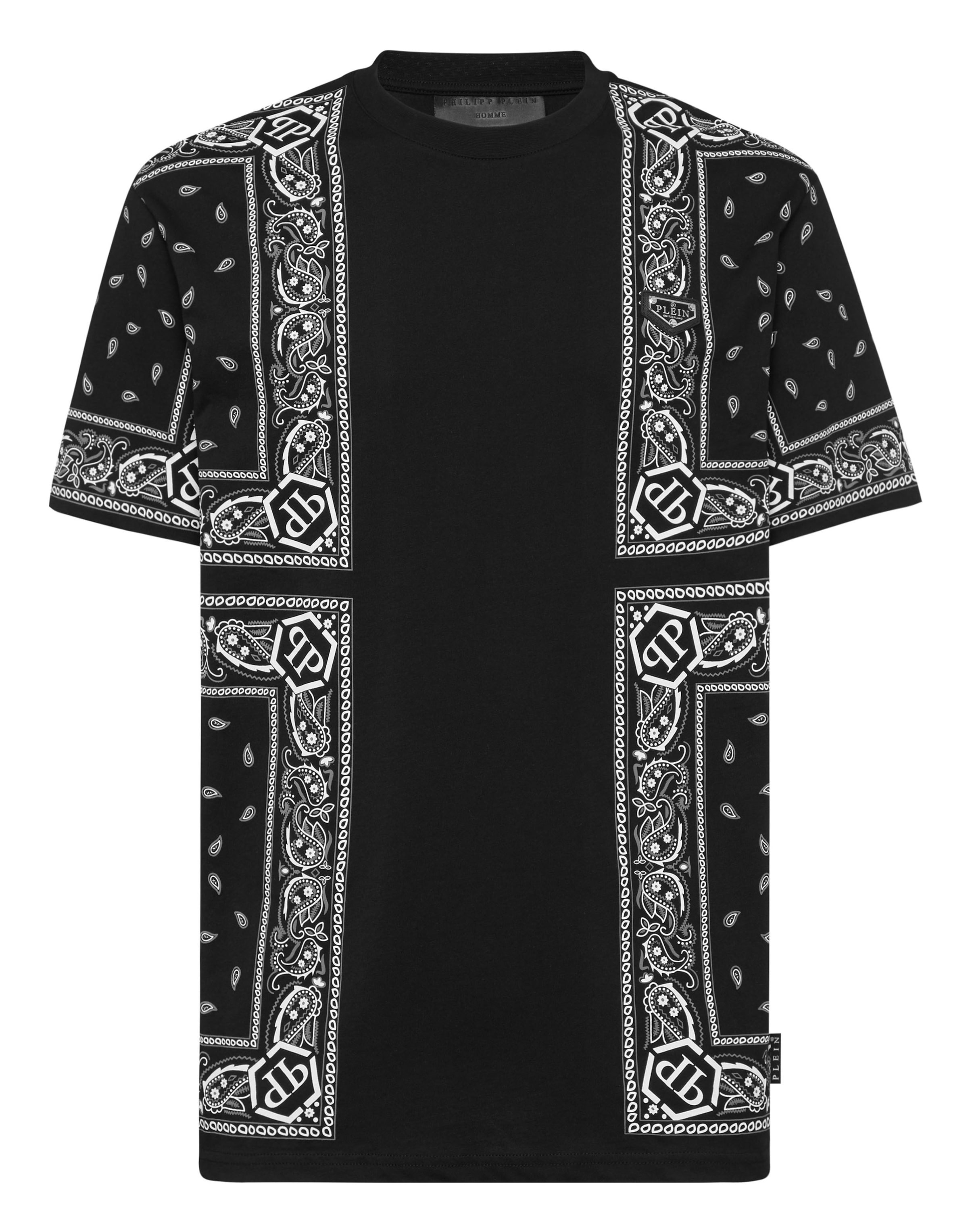 T-Shirt Philipp Plein en noir : devant