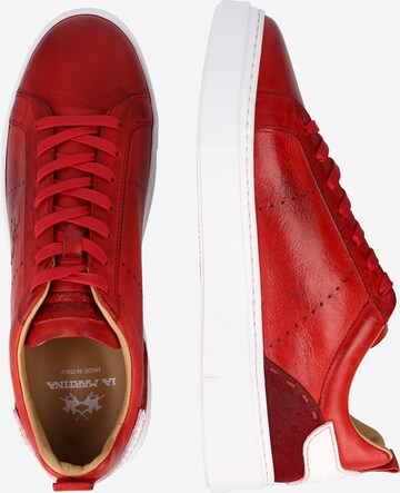 La Martina Sneakers low 'GARDA' i rød