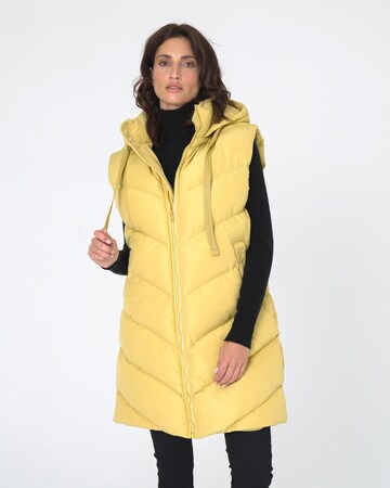 FRESHLIONS Vest 'Elisa' in Yellow: front