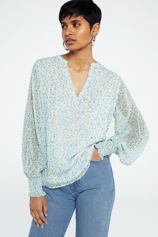 Fabienne Chapot Blouse in Blauw: voorkant