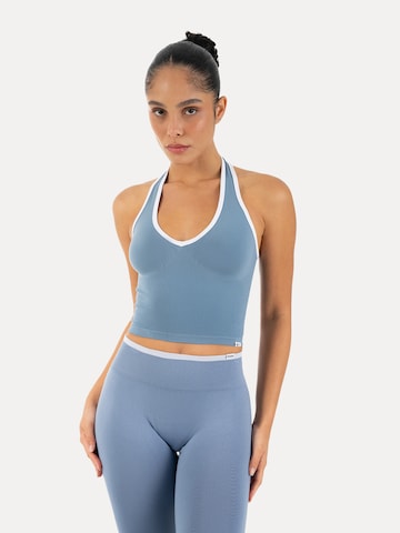 Smilodox Sporttop in Blauw: voorkant