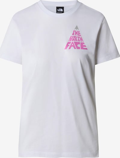 THE NORTH FACE T-shirt en gris / pitaya / blanc, Vue avec produit