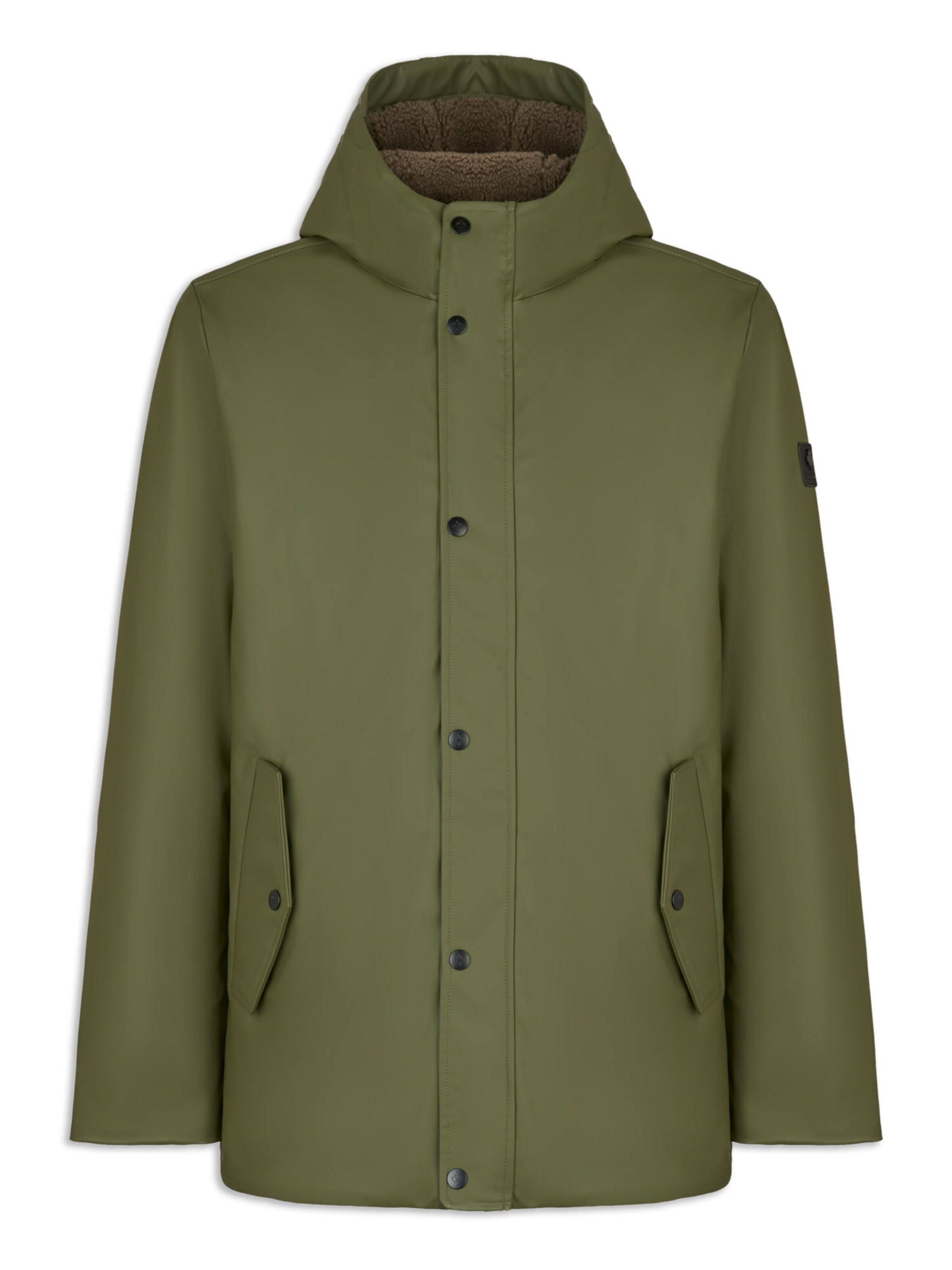 Canadian Classics Between-seasons parka 'Galahad' in Green: front