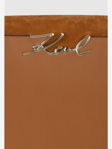 Karl Lagerfeld Torebka 'Karl Lagerfeld Sac à poignée supérieure K/Signature Tan Foncé' w kolorze brązowy