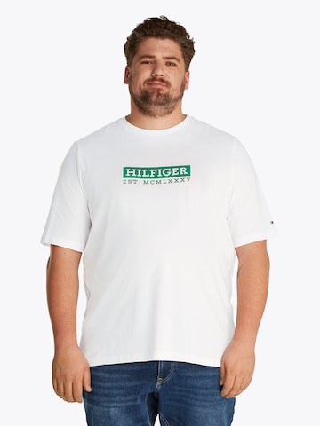 Tommy Hilfiger Big & Tall T-shirt i vit: framsida