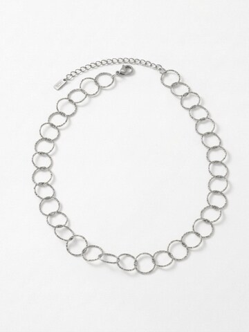 DNSK Copenhagen Ketting 'VILJA' in Zilver: voorkant