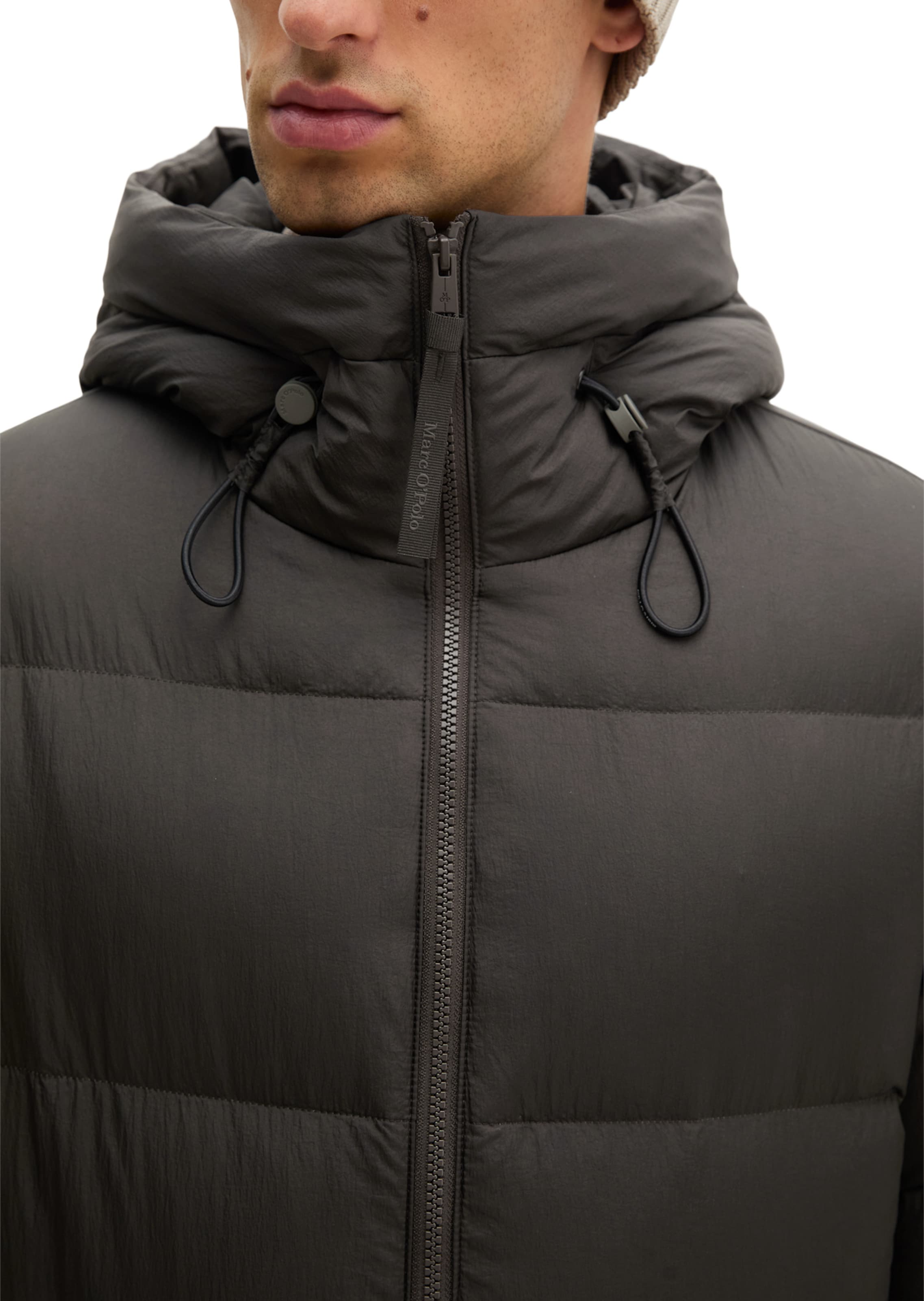 Marc O'Polo Wintermantel in Schwarz: Vorderseite