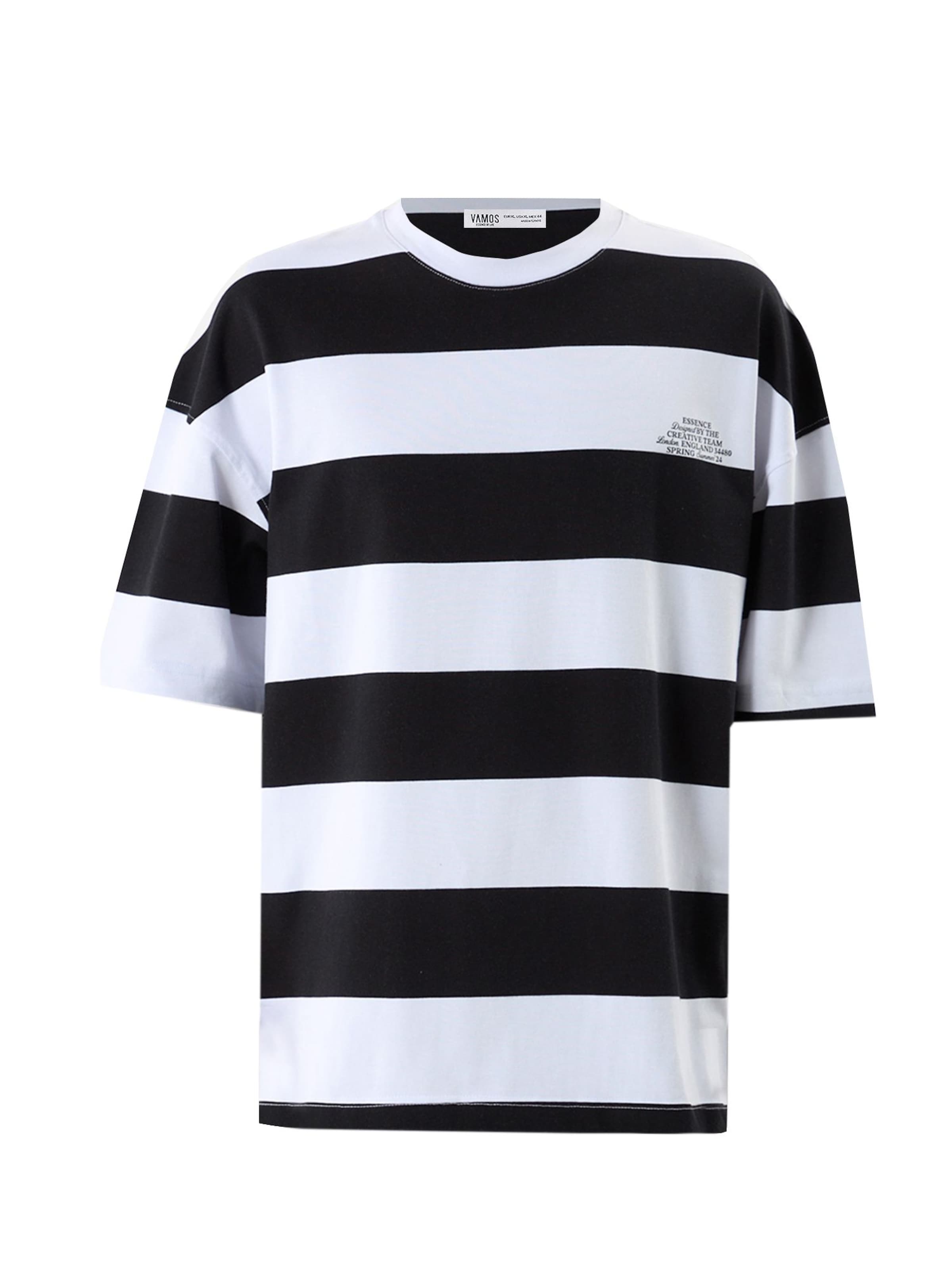 VAMOS CLO Μπλουζάκι σε μαύρο: μπροστά