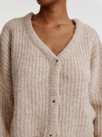 EDITED Knit Cardigan 'Zanina' in Brown