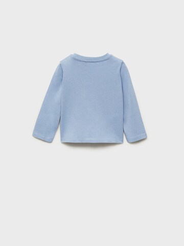 MANGO KIDS Bluser & t-shirts 'BONJOUR' i blå