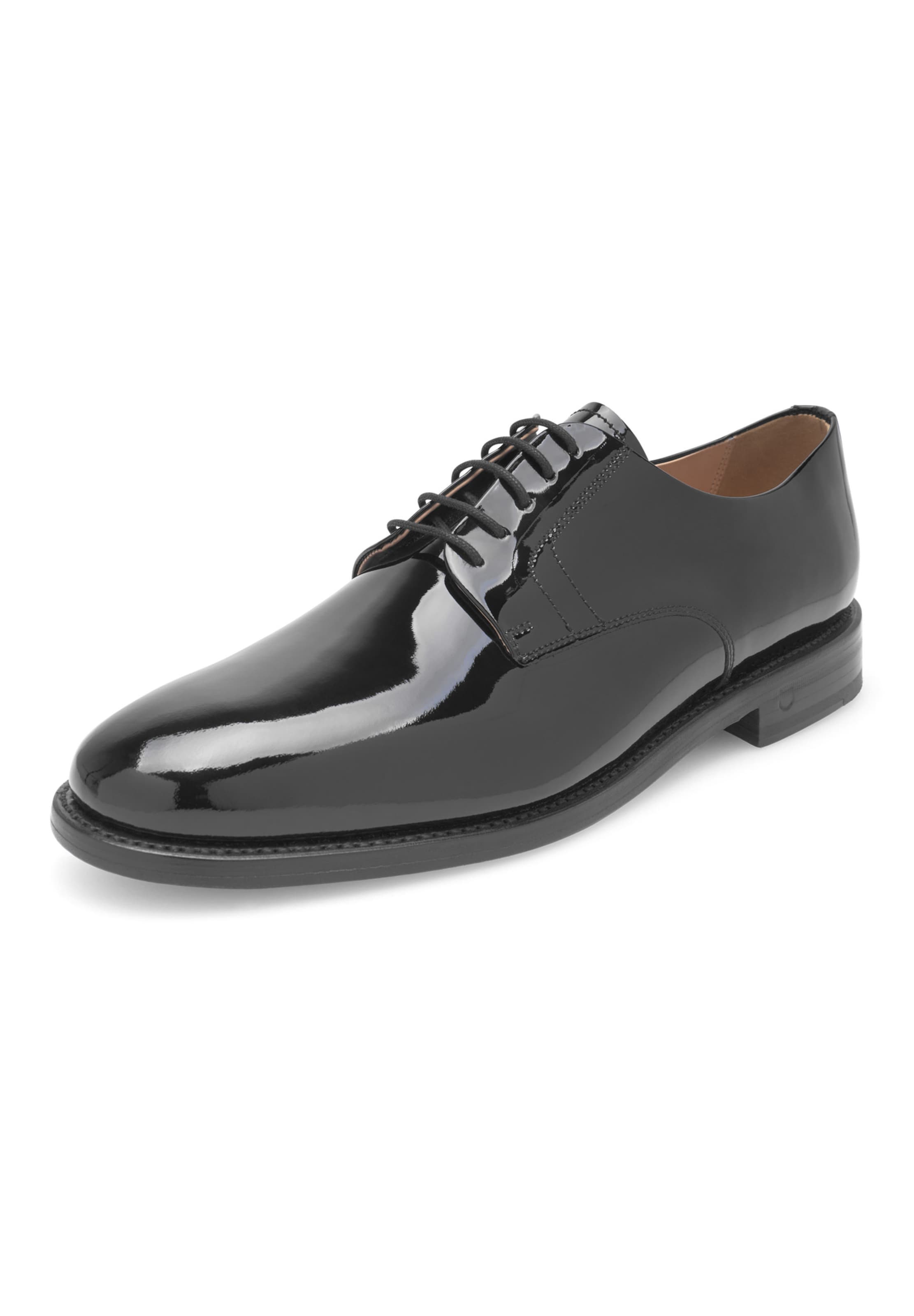 Henry Stevens Lace-Up Shoes 'Winston PD' in Black: front