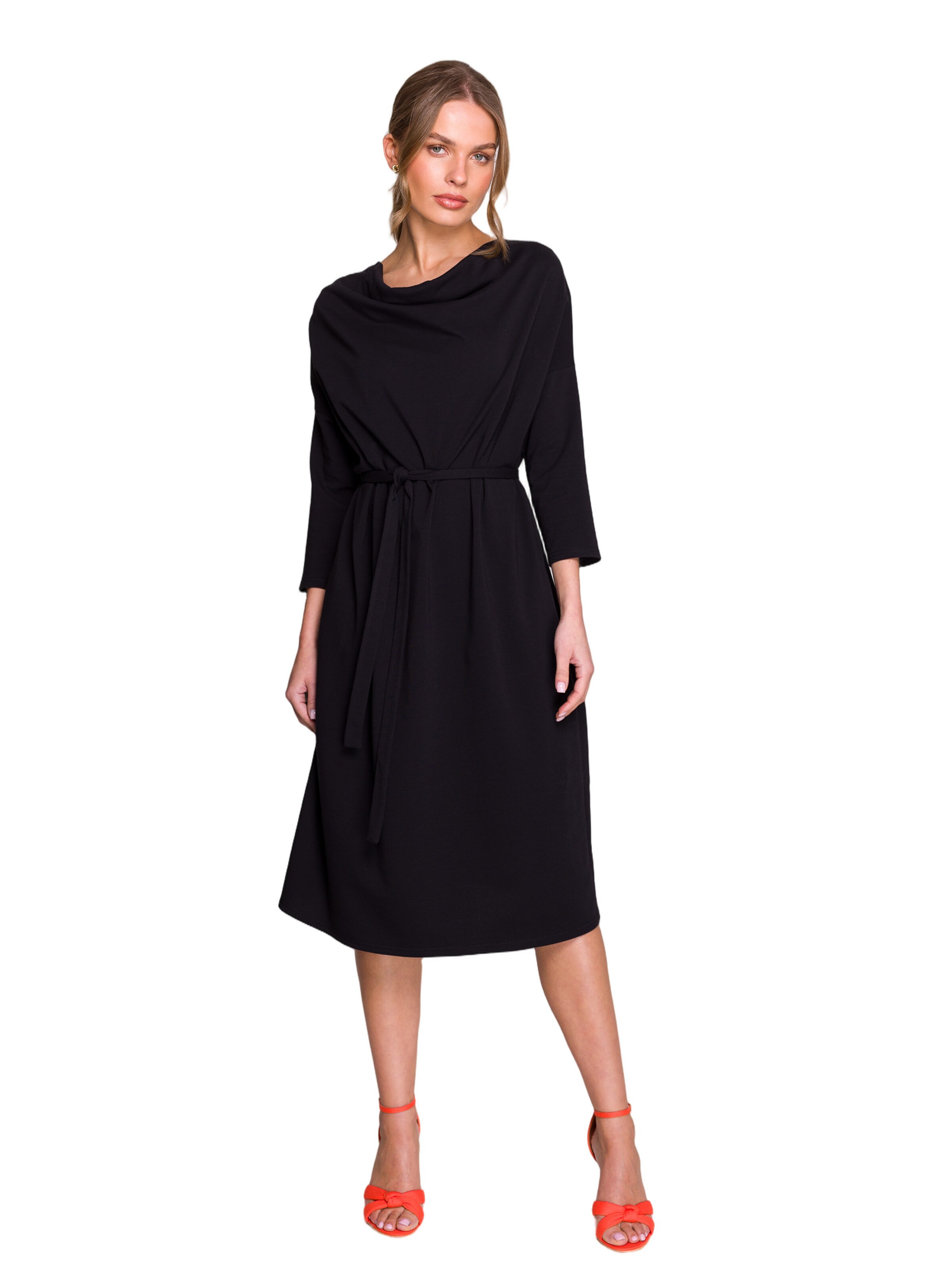 Stylove Šaty 'Sukienka oversize z modalu' – černá