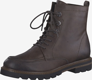 MARCO TOZZI Lace-Up Ankle Boots in Brown: front