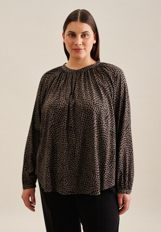 SEIDENSTICKER Blouse 'Schwarze Rose' in Brown: front