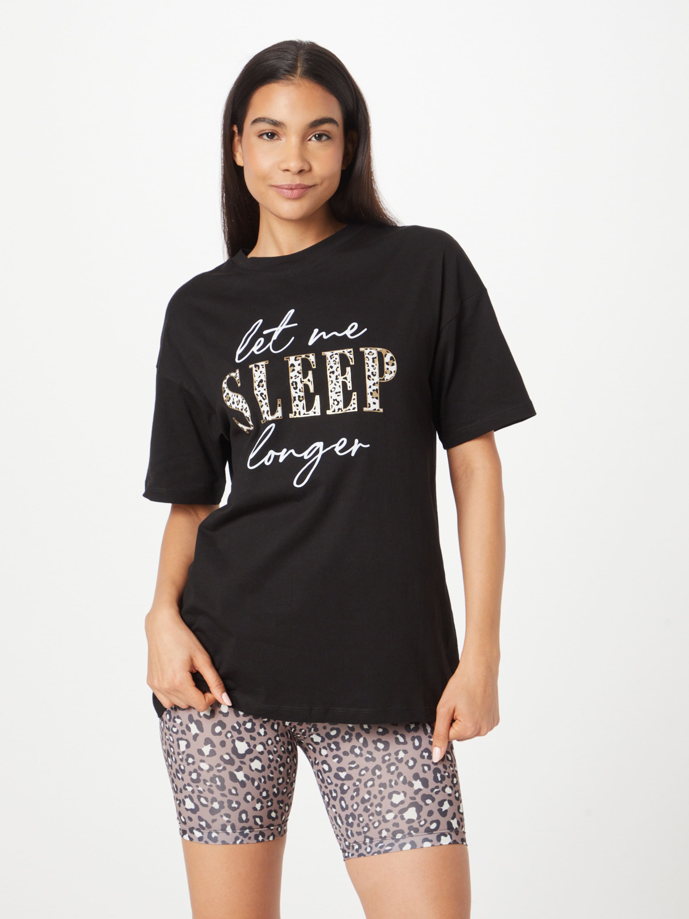 Dorothy Perkins Petite Pyjama in Lila Schwarz ABOUT YOU