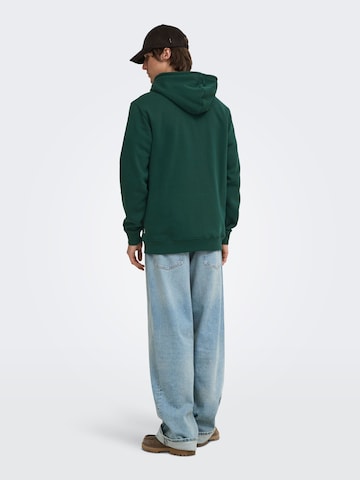 Only & Sons Sweatshirt 'ONSConnor' in Groen