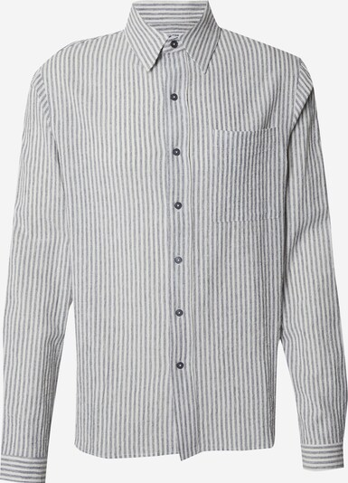 DAN FOX APPAREL Chemise 'Mio' en gris / blanc, Vue avec produit