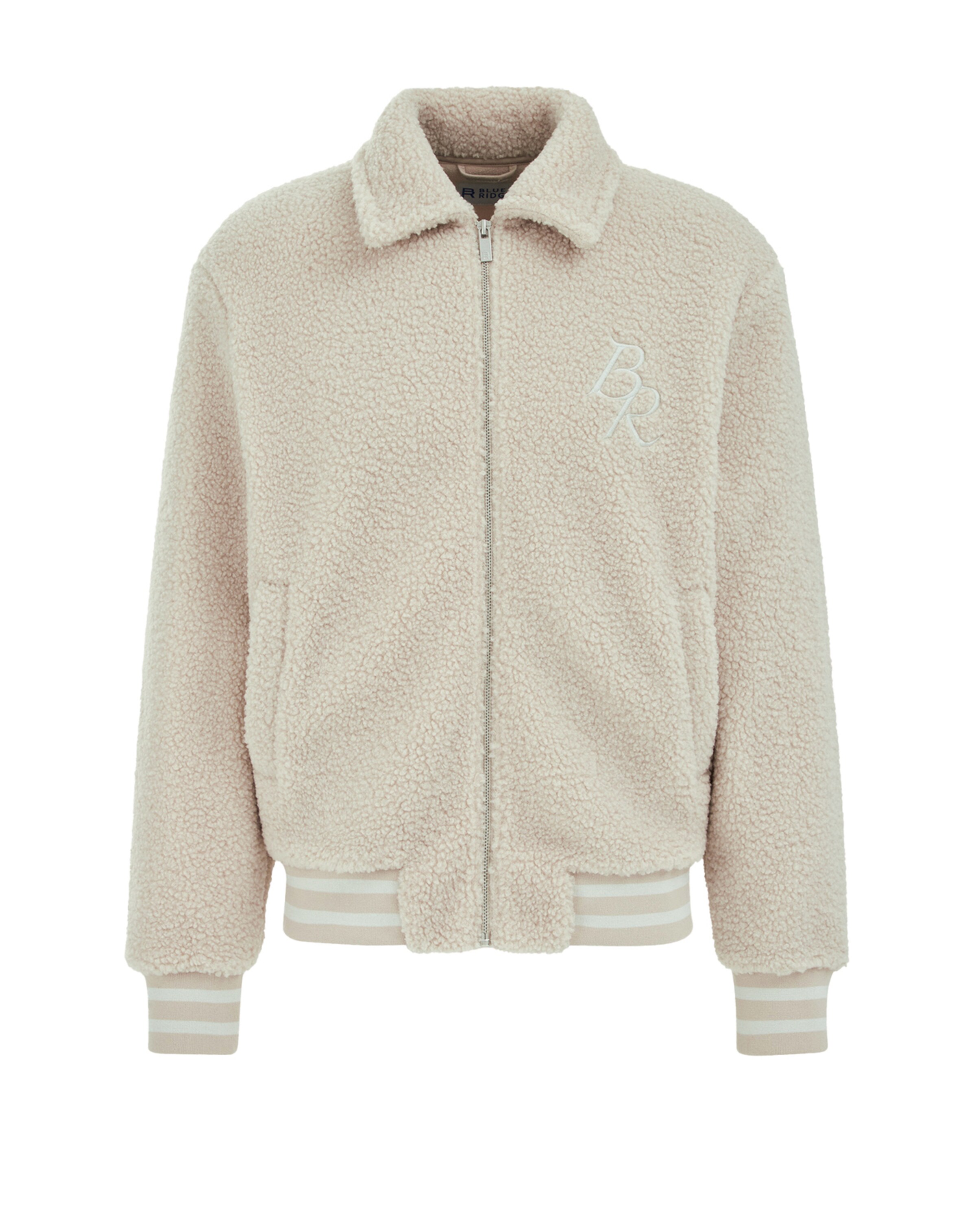 WE Fashion Φθινοπωρινό και ανοιξιάτικο μπουφάν σε μπεζ: μπροστά