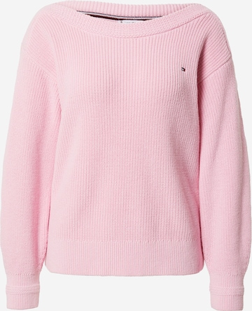 TOMMY HILFIGER Trui in Roze: voorkant