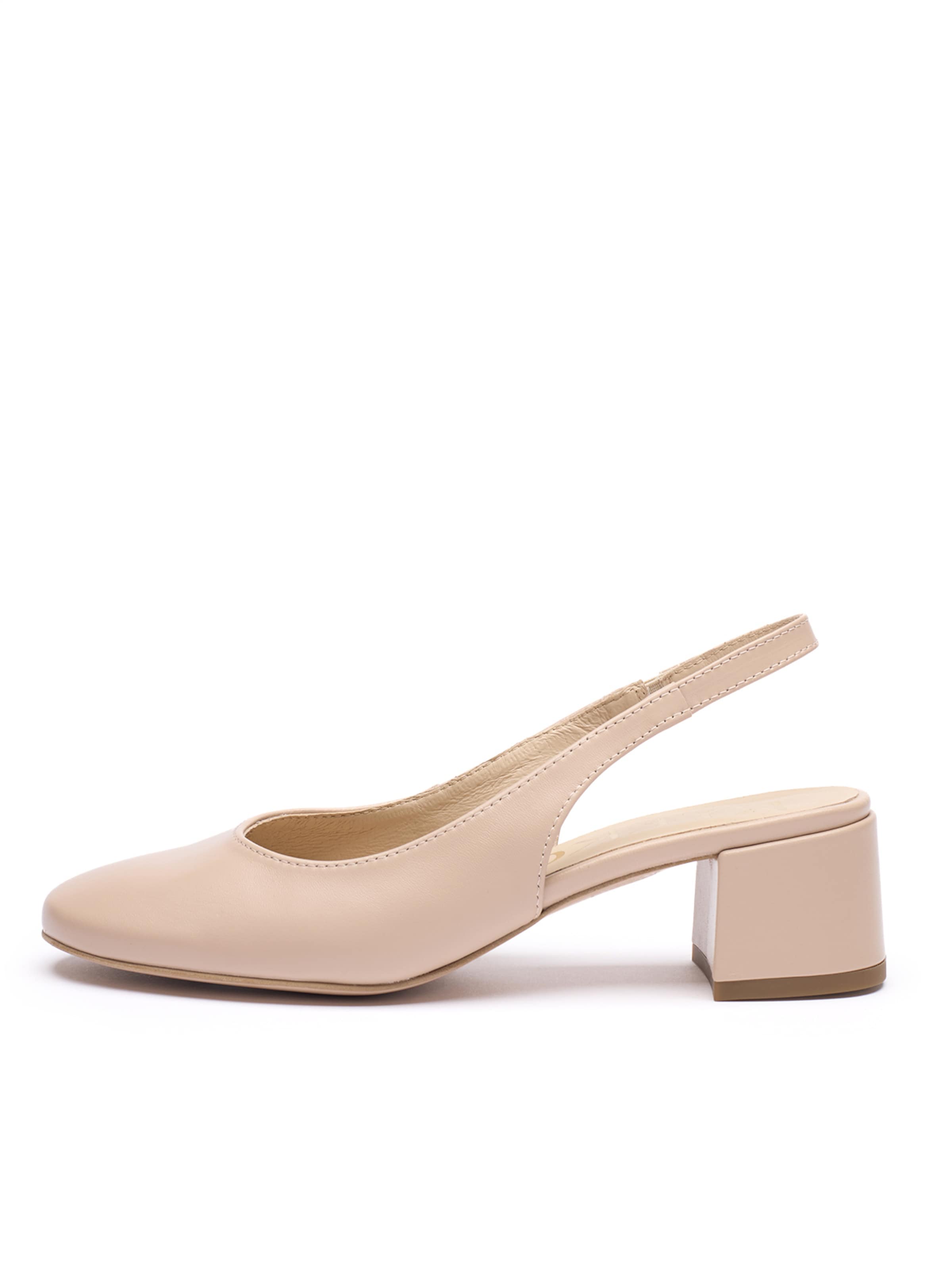 RYŁKO Лодочки с открытой пяткой в Бежевый: спереди