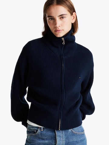 TOMMY HILFIGER Strickjacke in Blau