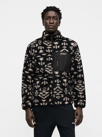 COLUMBIA - Casaco de velo funcional 'Winter Pass' em preto: frente