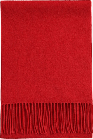 GOBI Cashmere Kaulaliina 'Unisex Cashmere Fringed Scarf' värissä punainen: etupuoli