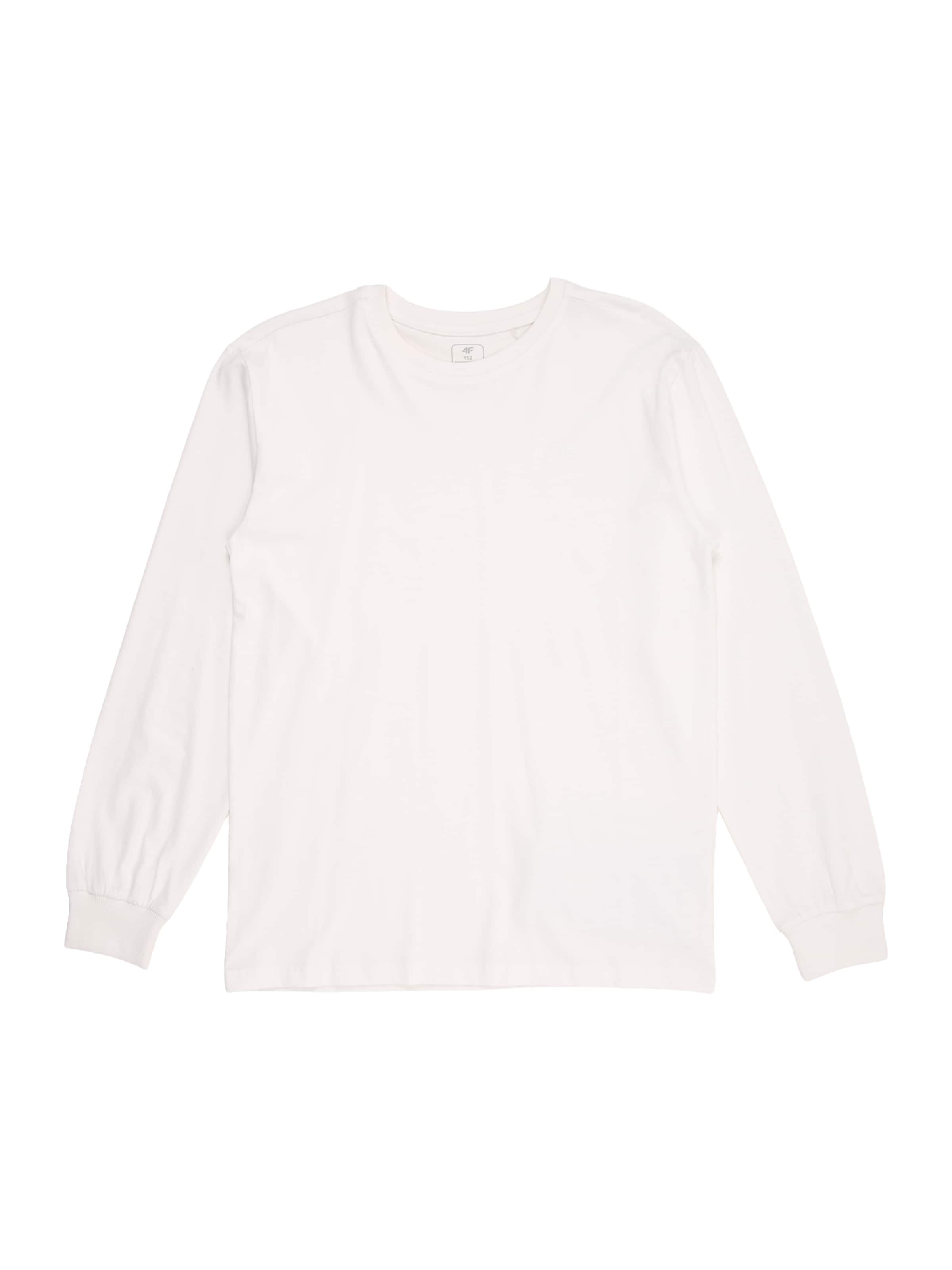 4F JuniorTehnička sportska majica - bijela boja: prednji dio